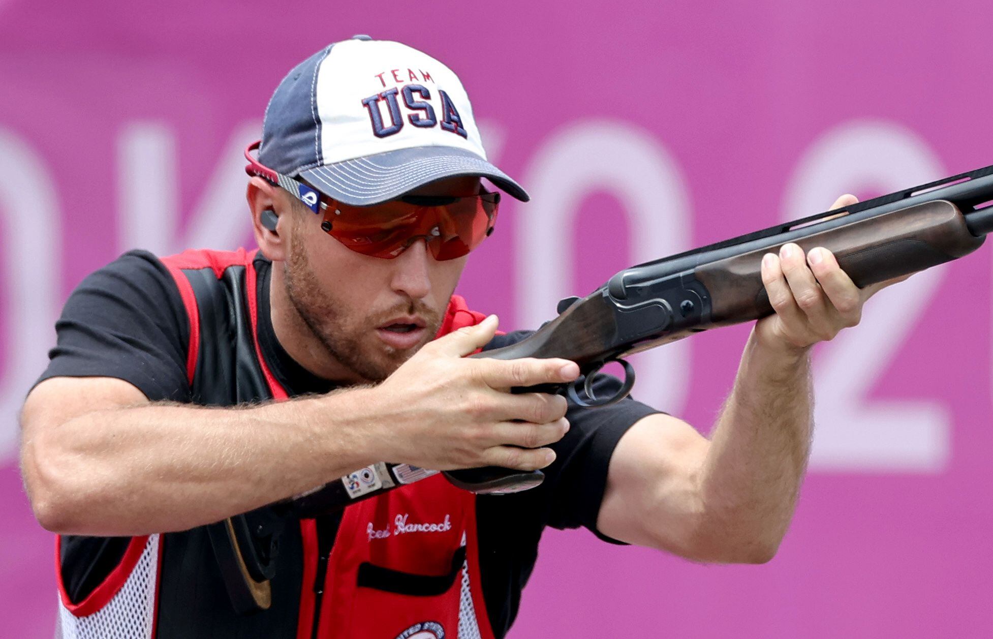 American Vincent Hancock, clay pigeon shooting expert, one of the famous competitors at the 2023 San Diego Olympics