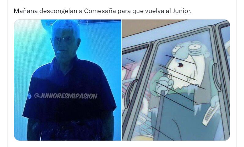 Meme tras la salida de Arturo Reyes de Junior