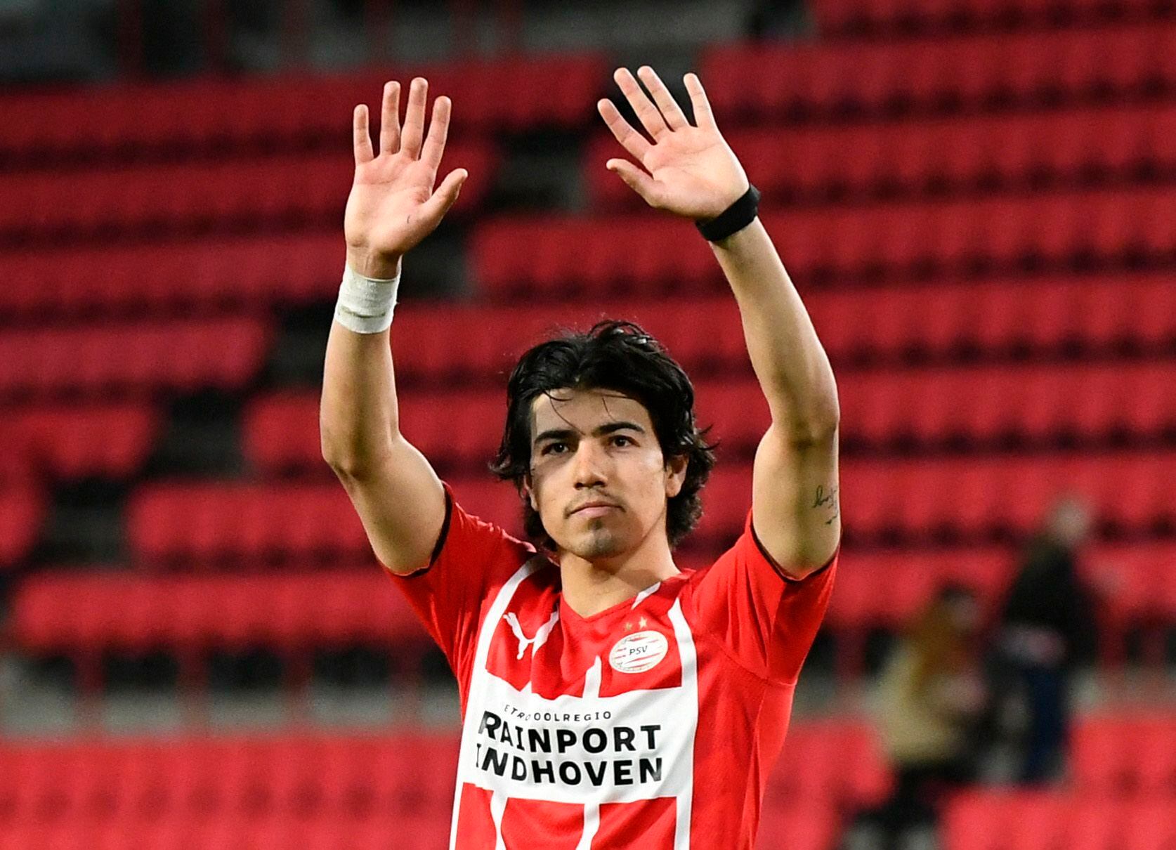 Eick Gutiérrez anotó su primer gol en Champions League con el PSV (Foto: Piroschka Van De Wouw/REUTERS)