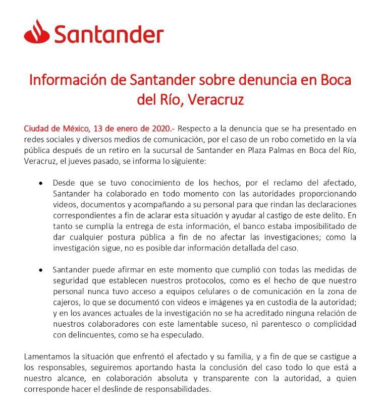 (Foto: Twitter @SantanderMx)