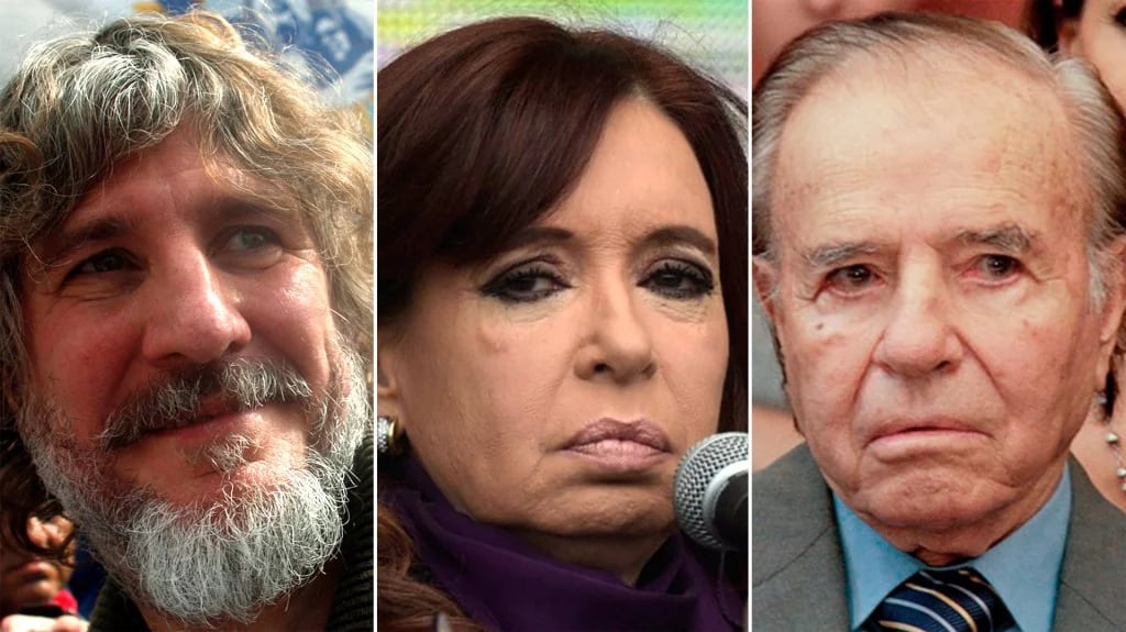 Amado Boudou, Cristina Kirchner y Carlos Menem fueron acusados en delitos contra la administración pública. El senador riojano cuenta con dos sentencias en su contra.