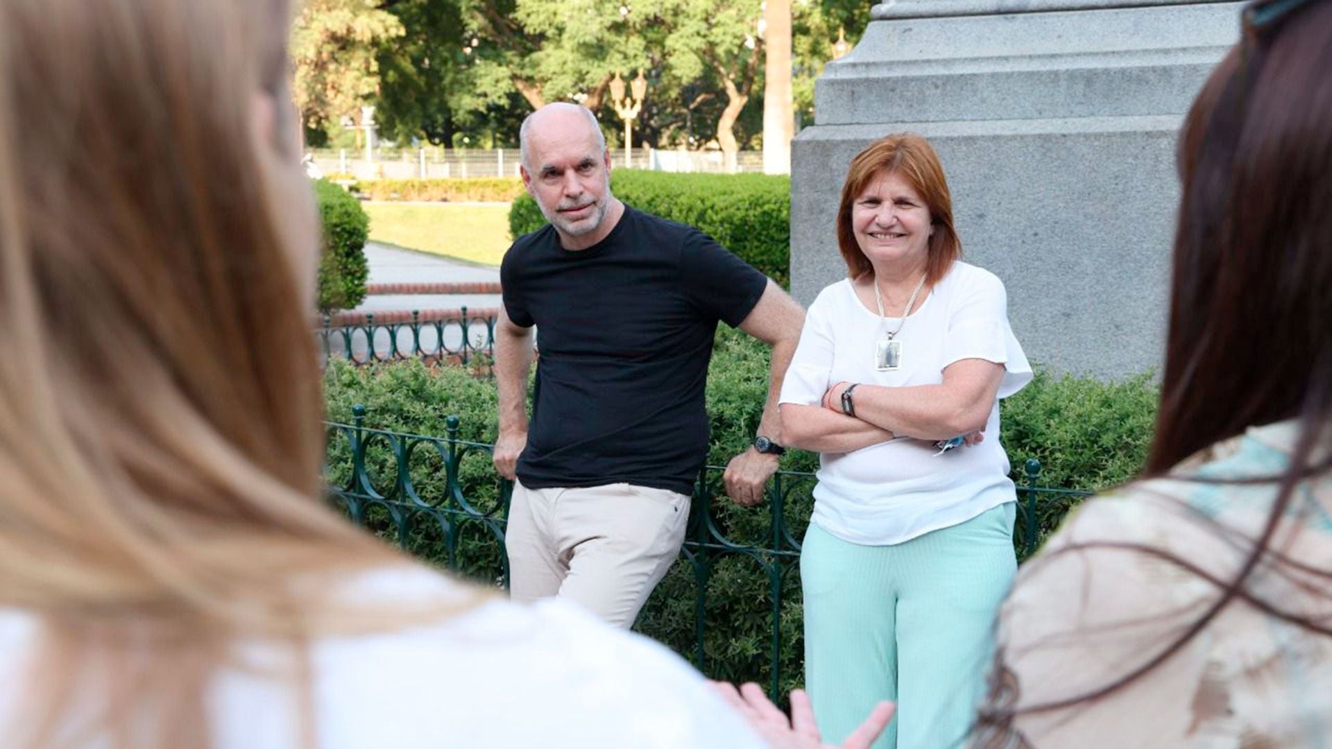 Horacio Rodríguez Larreta y Patricia Bullrich, en una época en la que compartían espacios y sonrisas