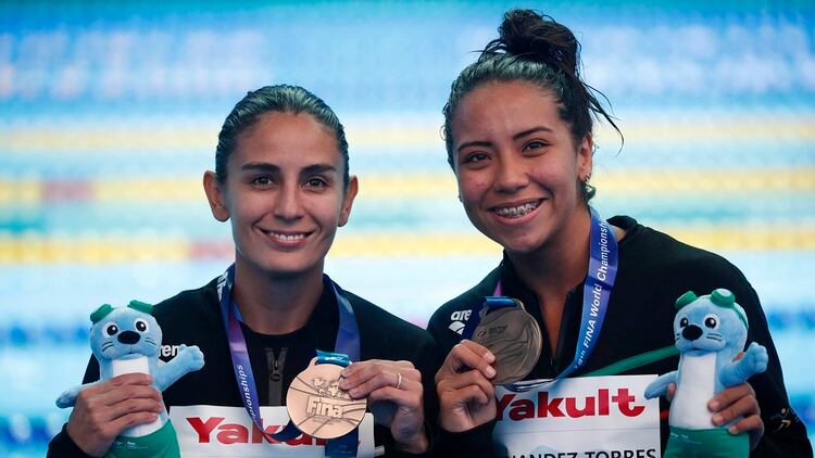 Paola Espinosa y Melany Hernández ganaron su pase a los Juegos Olímpicos de Tokyo 2020 (Foto: REUTERS/Kim Hong-Ji)