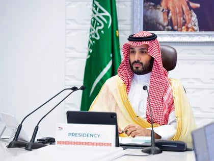 El príncipe heredero saudita Mohammed bin Salman (Bandar Aljaloud/Saudi Royal Palace via AP, File)
