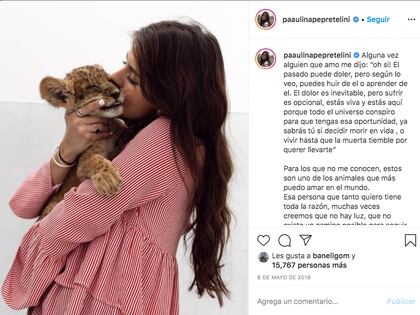 Peña Pretelini ha mostrado su amor a los animales en más de una ocasión (Foto: Instagram)