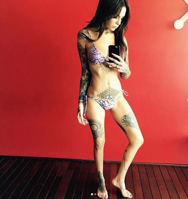Cande Tinelli publicó las fotos para advertir a sus seguidores sobre la anorexia y la bulimia