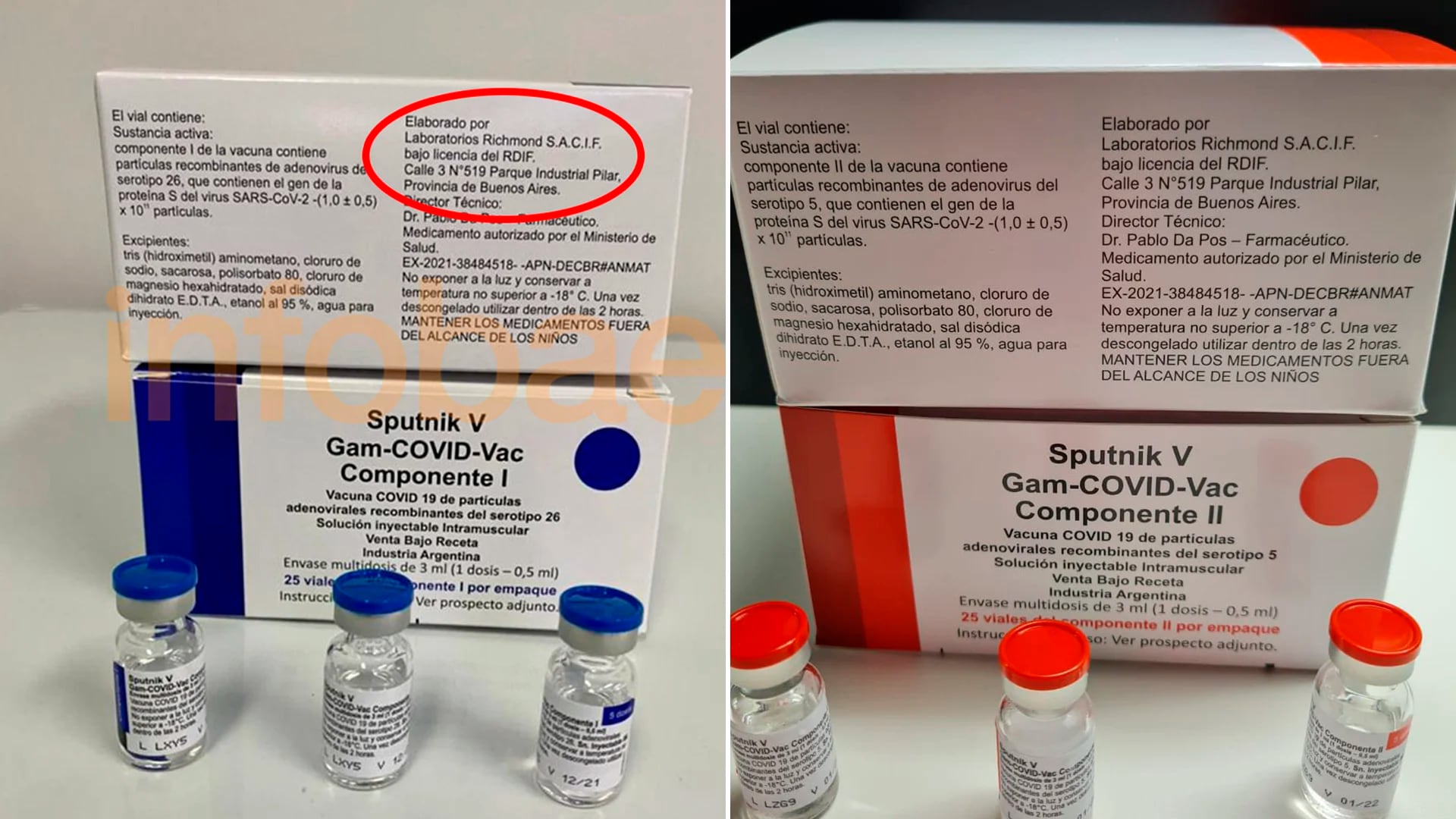 Durante la pandemia, el laboratorio Richmond estuvo a cargo de la producción nacional de la vacuna  Sputnik contra el COVID-19, diseñada por el Instituto Gamaleya de Rusia.