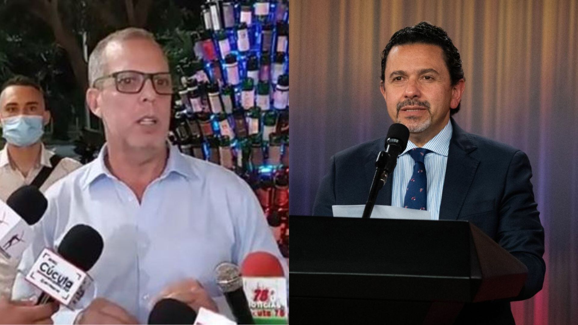 Alfredo Saade y Miguel Ceballos (Instagram @alfredosaadev y Colprensa)