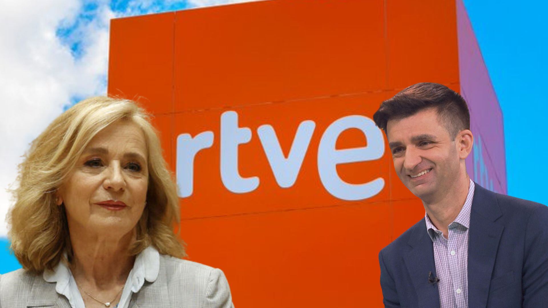 Elena Sánchez, expresidenta interina de RTVE, y José Pablo López, exdirector de Contenidos (RTVE)