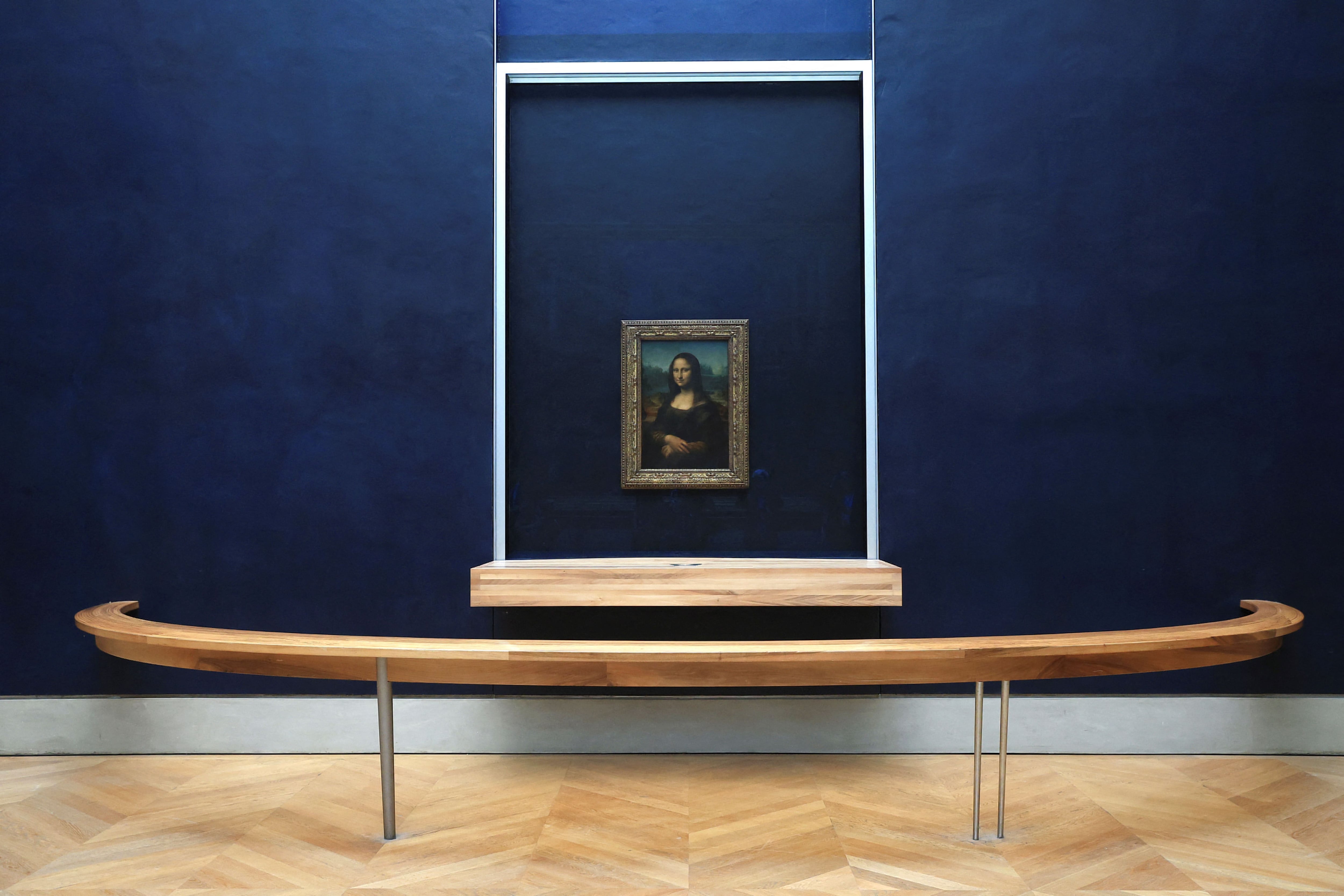 La Mona Lisaen el museo del Louvre.   Aurelien Morissard/Pool via REUTERS