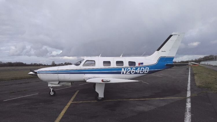 El avión en el que viajaba Emiliano Sala antes de partir