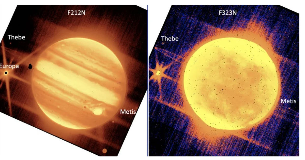 NASA revealed new images of Jupiter captured by the James Webb Telescope