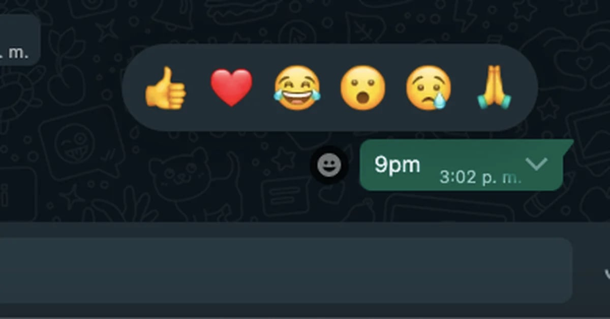 Mit WhatsApp können Sie mit beliebigen Emojis auf Nachrichten antworten