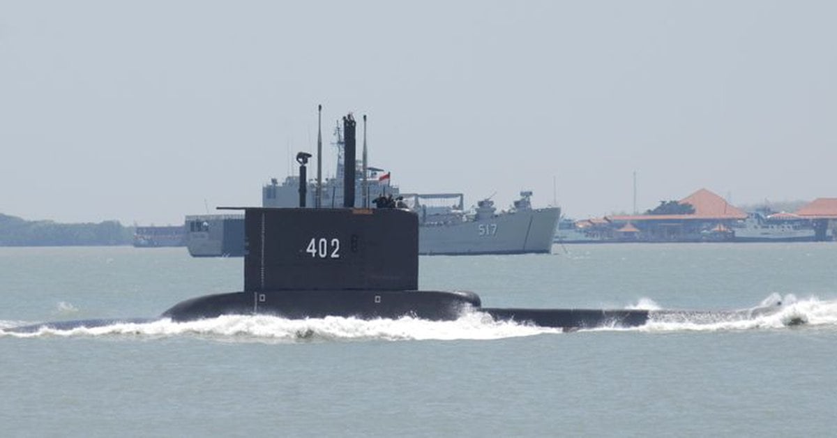sunken submarine in Indonesia