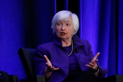 Foto de archivo de la expresidenta de la Fed, Janet Yellen, en un evento en Atlanta, Georgia. 
Ene 4, 2019.  REUTERS/Christopher Aluka Berry