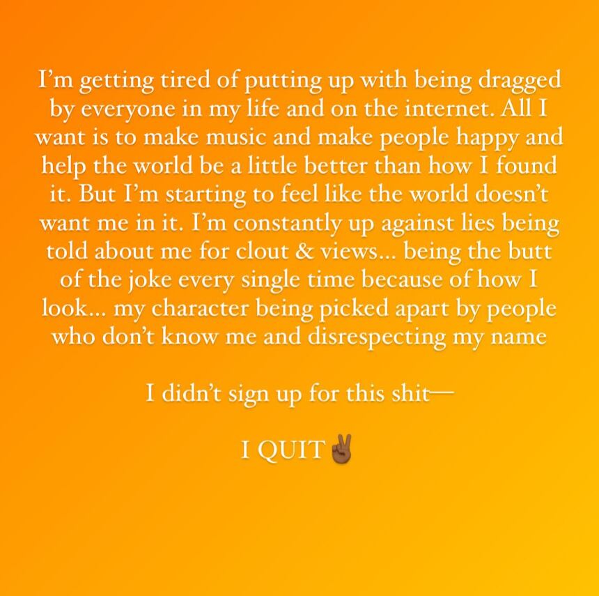 El mensaje de la cantante Lizzo en sus redes sociales