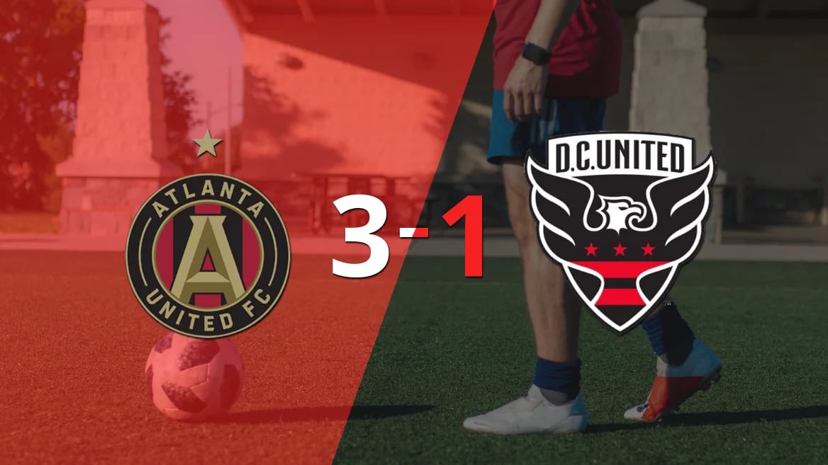 Sin muchas complicaciones, Atlanta United goleó 3-1 a DC United