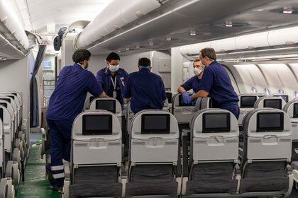 The parts on the plane were made in 2020 during the start of the pandemic and were made to search for medical supplies in China