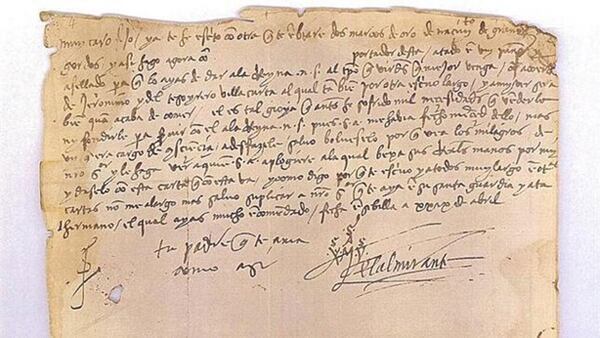 La carta manuscrita