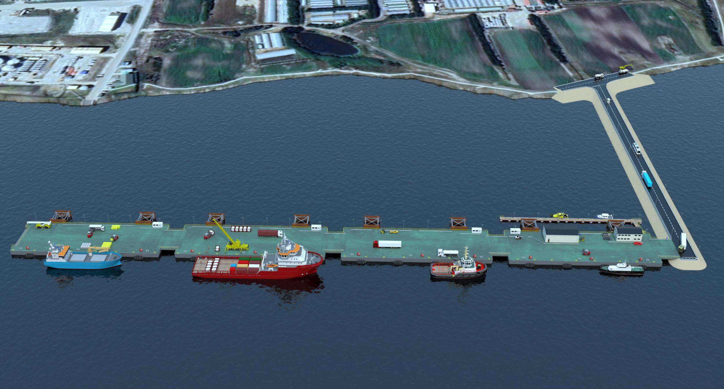 Nuevo puerto en Malvinas