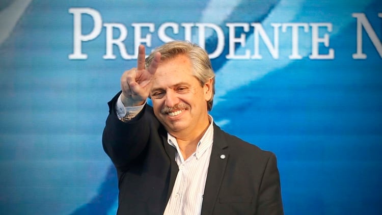 El presidente Alberto Fernández (Nicolás Aboaf)