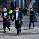 Commuters walk through Canary Wharf, as the number of coronavirus cases grow around the world and as European stocks plunge into bear market territory, in London, Britain March 9, 2020. REUTERS/Dylan Martinez