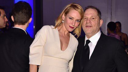 Uma Thurman y Harvey Weinstein (WireImage)