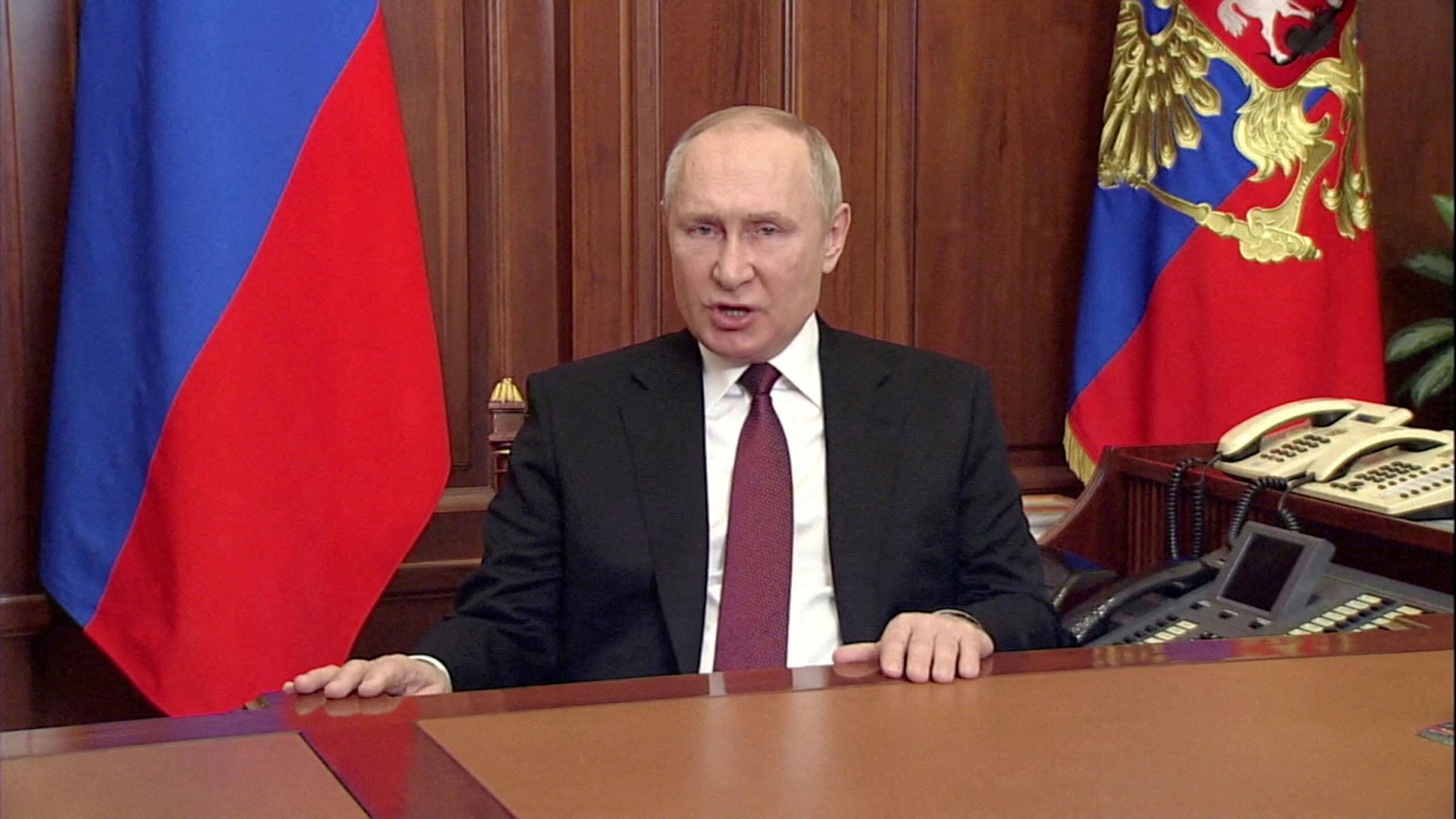 Vladimir Putin (Russian Pool/via REUTERS TV)