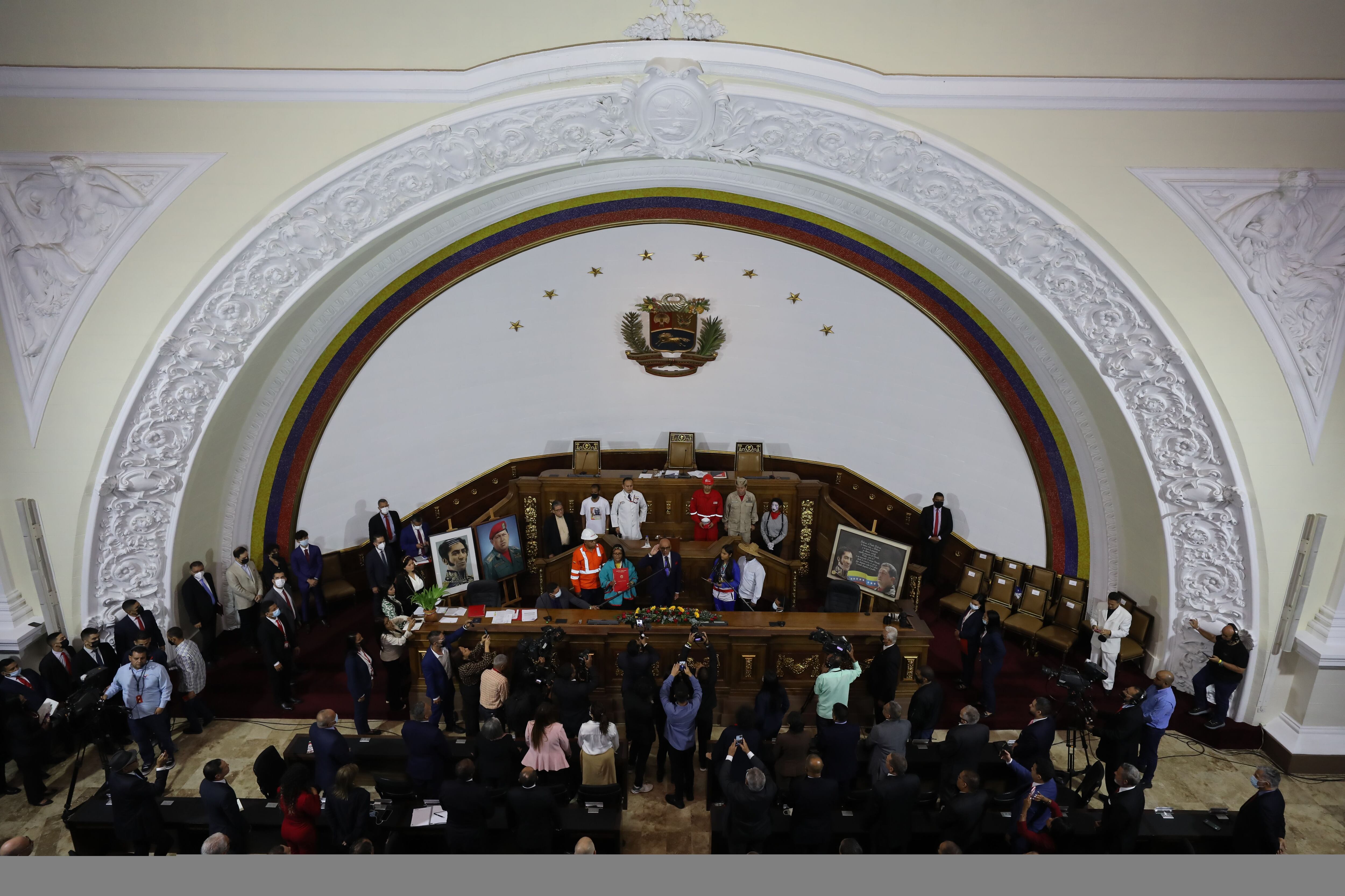 El régimen chavista ha amenazado con intervenir judicialmente el proceso de la oposición. (EFE)
