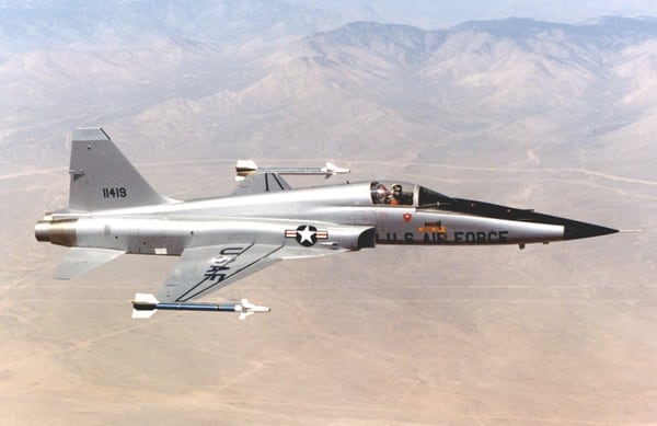 El Northrop F-5 sobre el cual se desarrollÃ³ el â€œKowsarâ€. IrÃ¡n tiene una gran flota de estos cazas estadounidenses y sus derivados locales