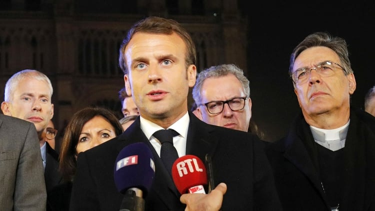 Macron aseguró que lo peor ya fue evitado (REUTERS)