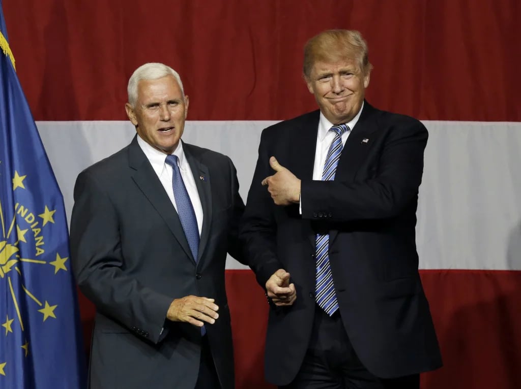 Mike Pence y Donald Trump será la fórmula republicana para la presidencia (AP)