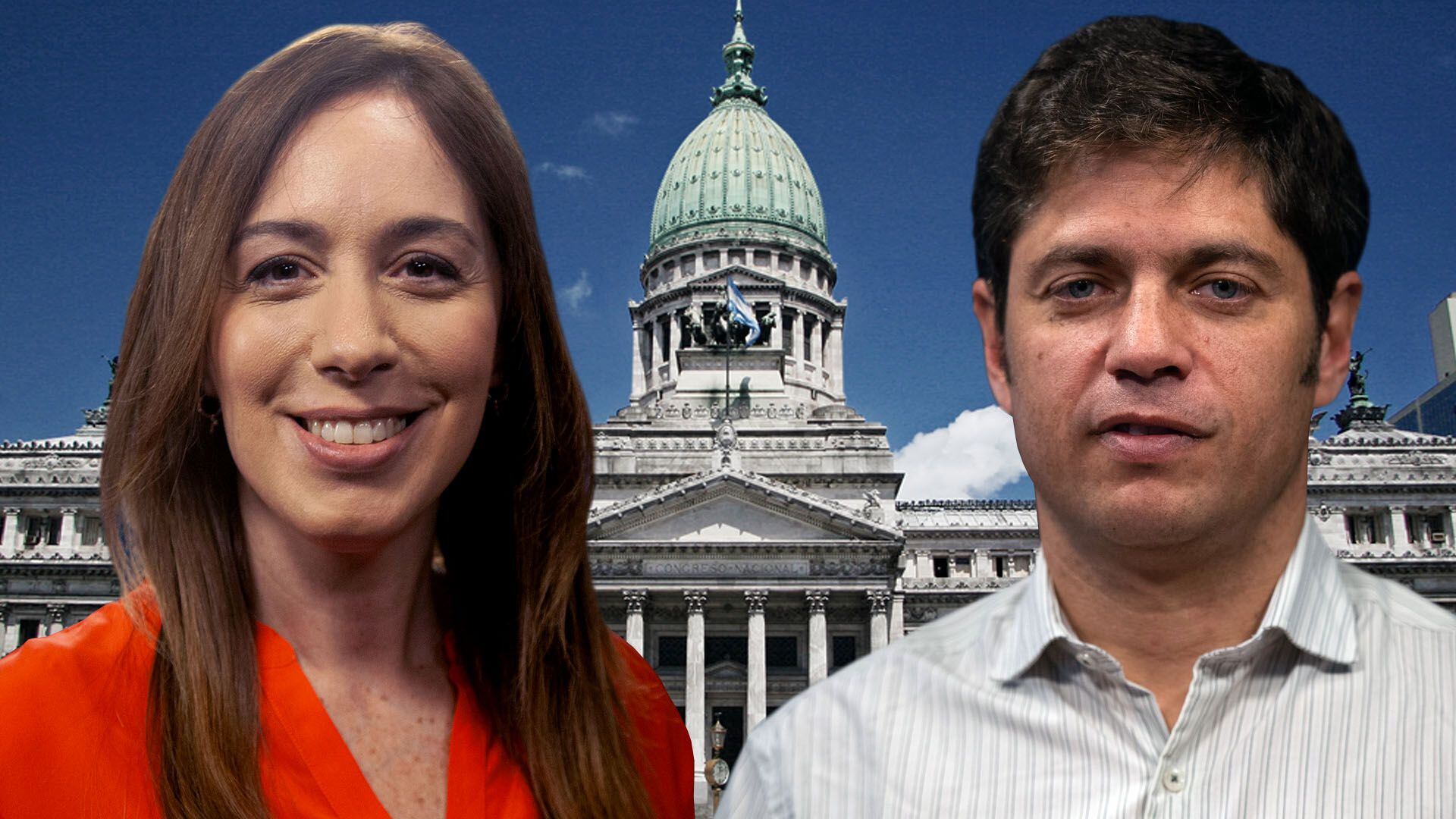 María Eugenia Vidal y Axel Kicillof 