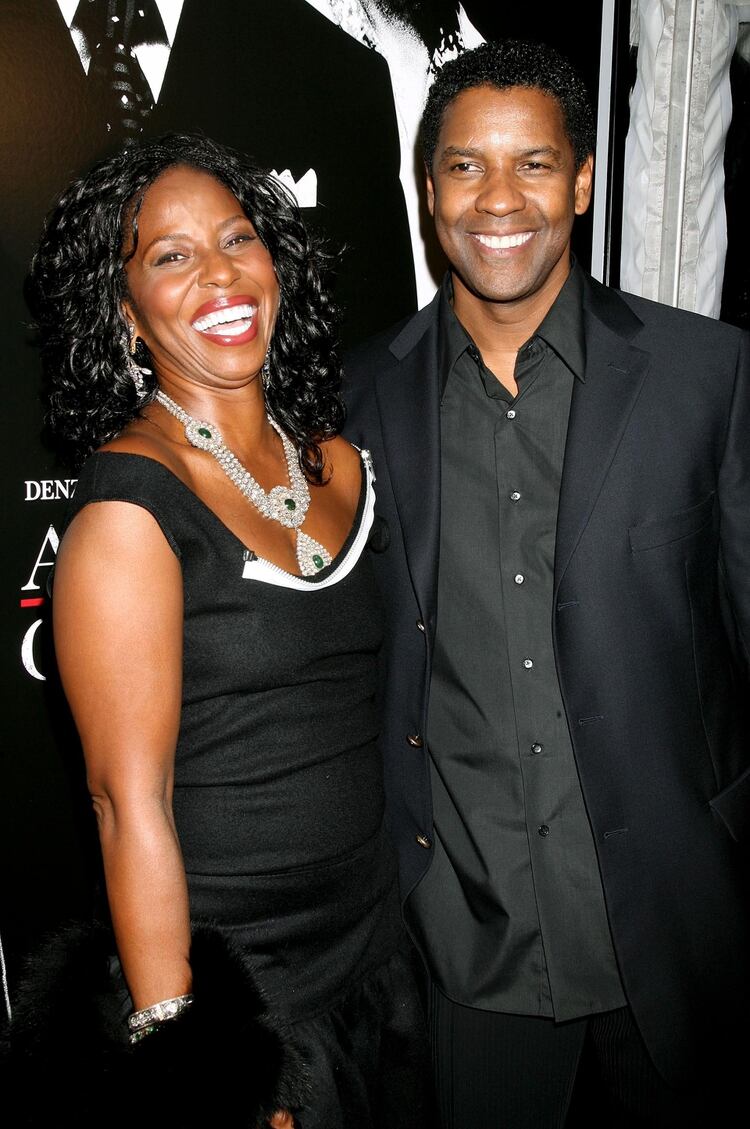 Denzel Washington y su esposa, Pauletta en el 2007 (Shutterstock)