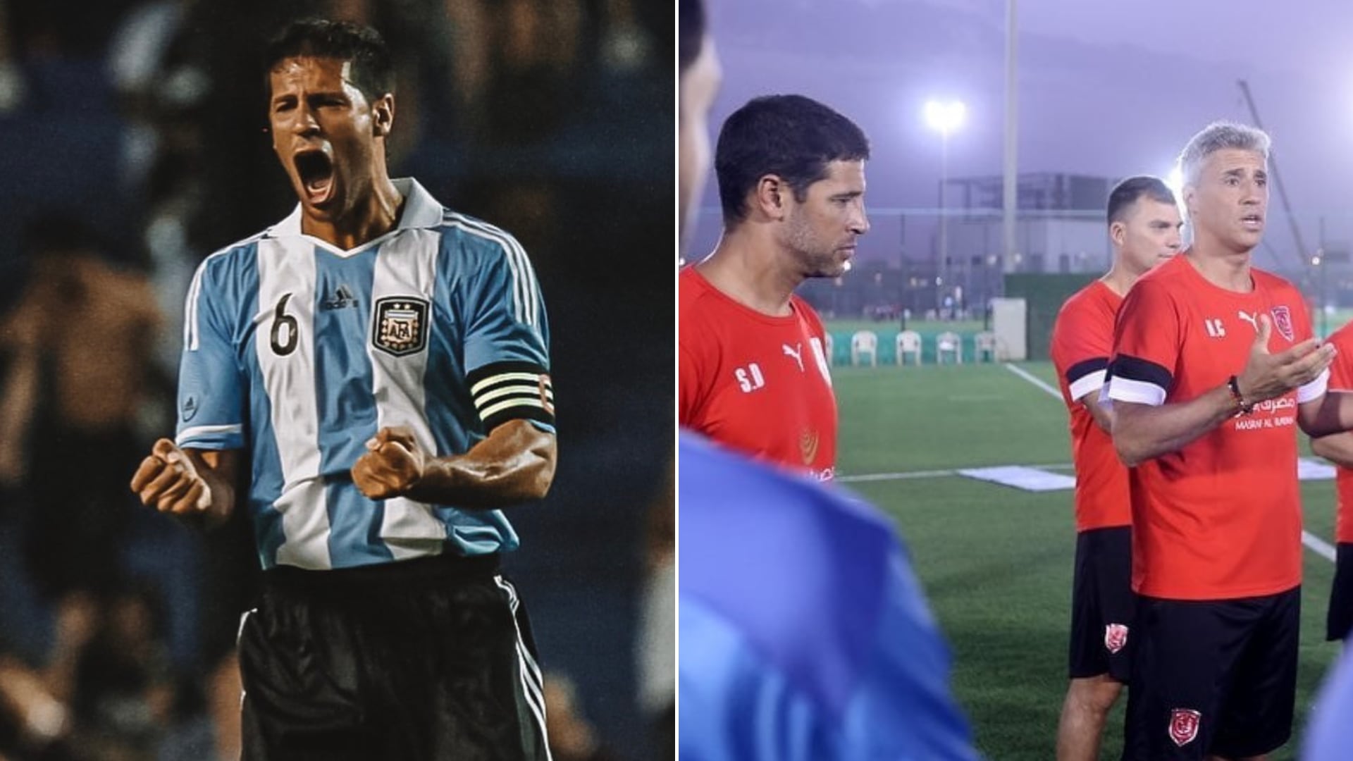 Sebastián Domínguez jugó en la selección argentina, luego fue comentarista en ESPN y ahora es ayudante de Hernán Crespo en Al Duhail de Qatar.