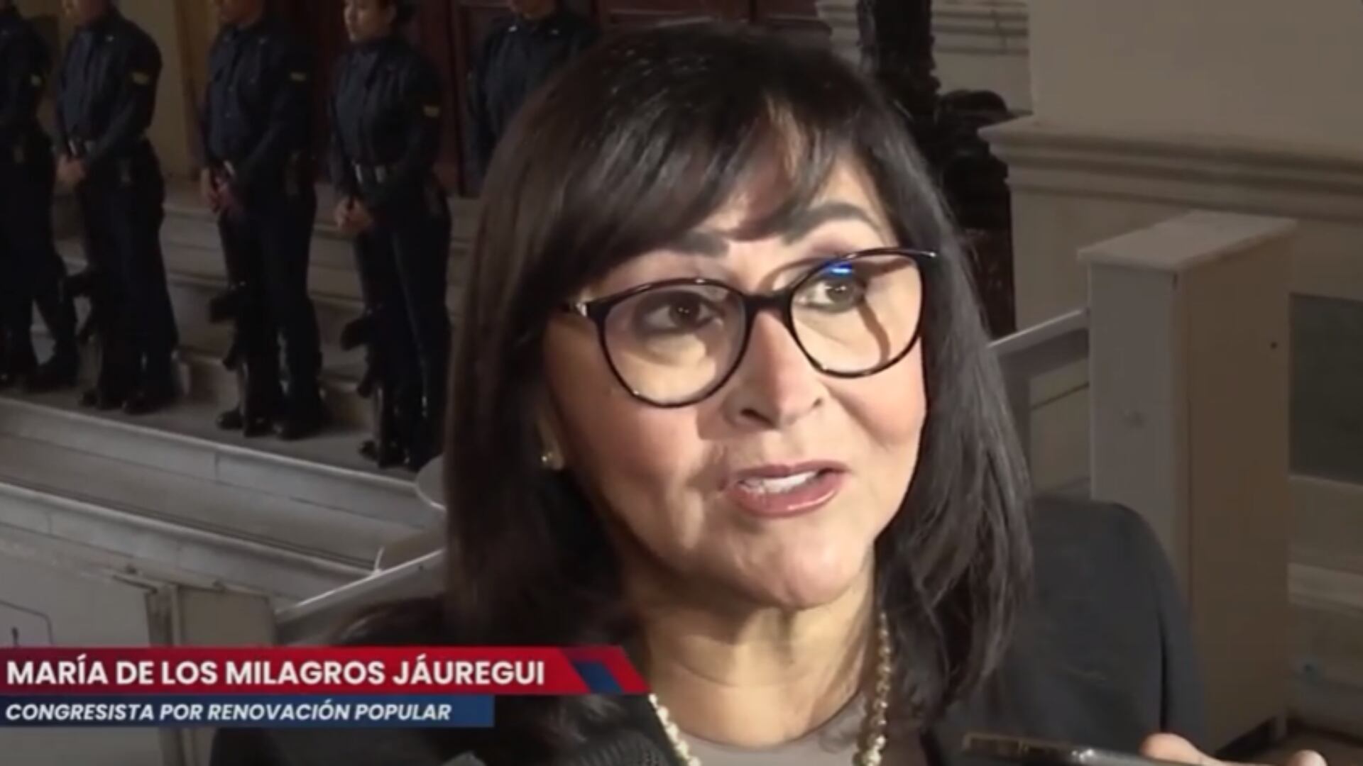 María del Milagros Jáuregui, congresista de la República. (Foto: Captura Willax)