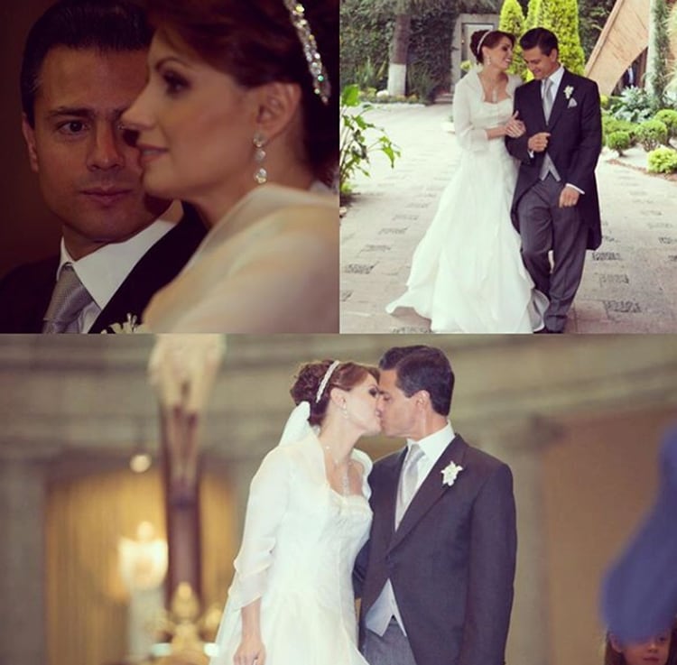 El sábado 27 de noviembre de 2010 contrajeron matrimonio la actriz y el integrante del Grupo de Atlacomulco (Foto: Instagram)