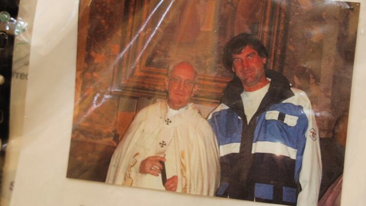 El dentista, con Jorge Bergoglio.