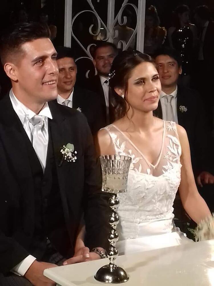 Omar y Emilia durante su casamiento