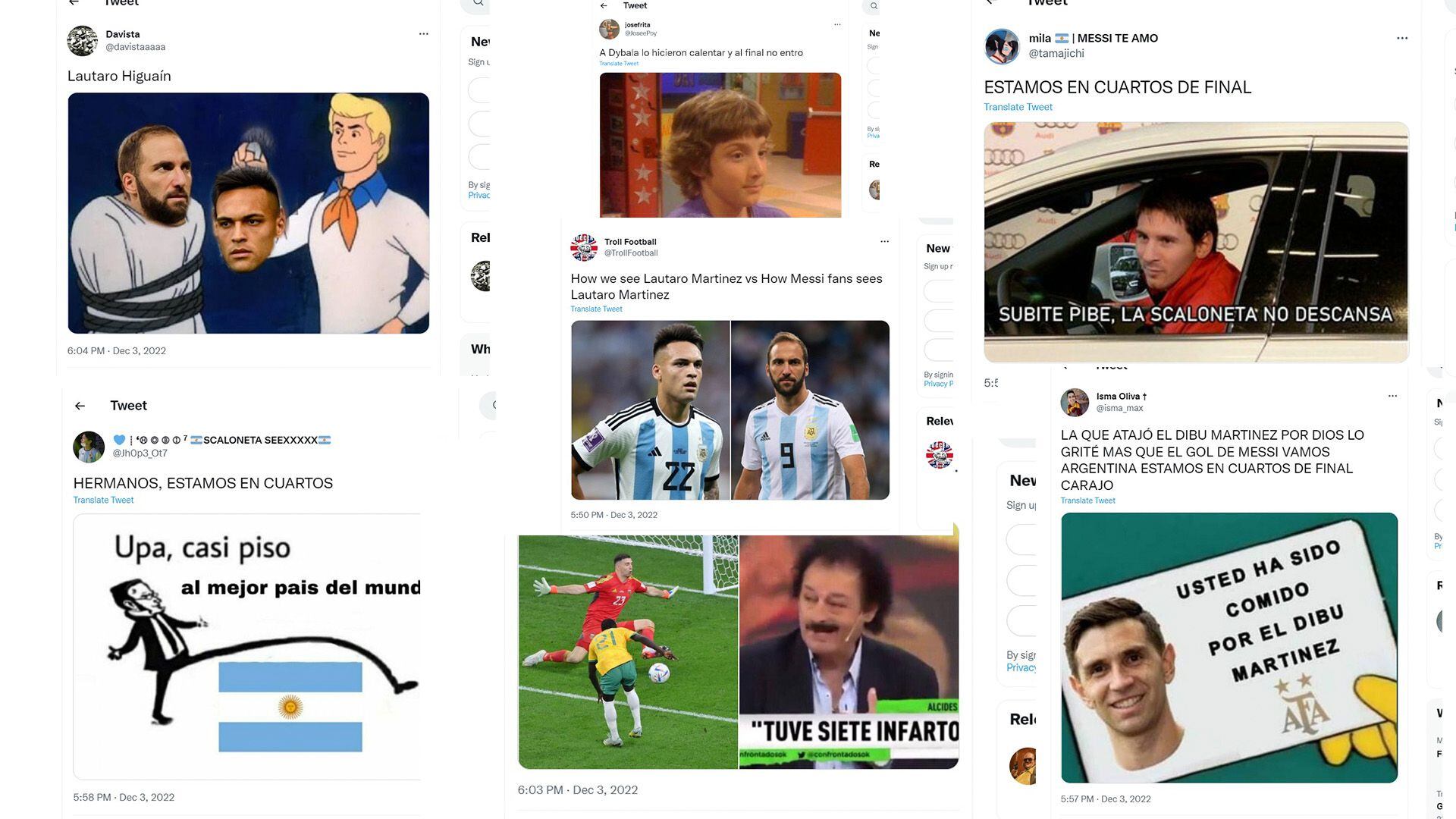 Los mejores memes de la victoria de la Argentina ante Australia: la atajada de Dibu Martínez y los yerros de Lautaro, en el foco de las bromas