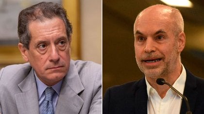 El presidente del Banco Central, Miguel Pesce, y el jefe de Gobierno de Buenos Aires, Horacio Rodríguez Larreta