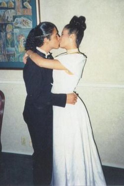 Seelena y Chris Pérez se casaron en 1992, a escondidas. 