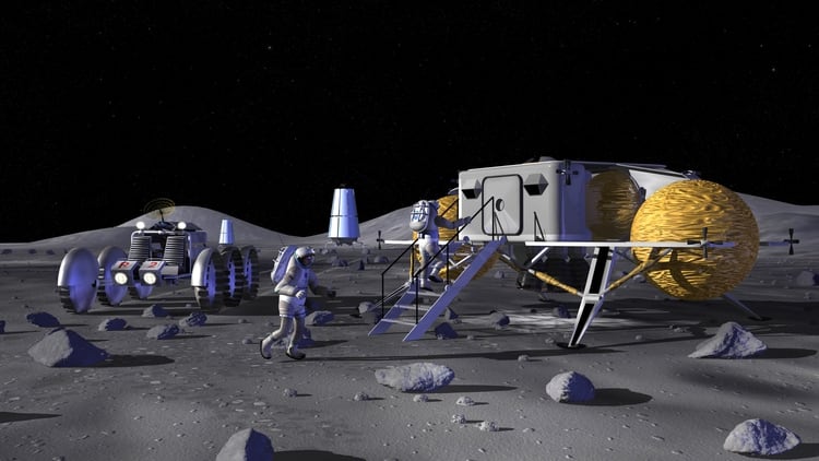 Para la nueva aventura lunar se espera la colaboración de varios países y cientos de empresas en todo el mundo (NASA)