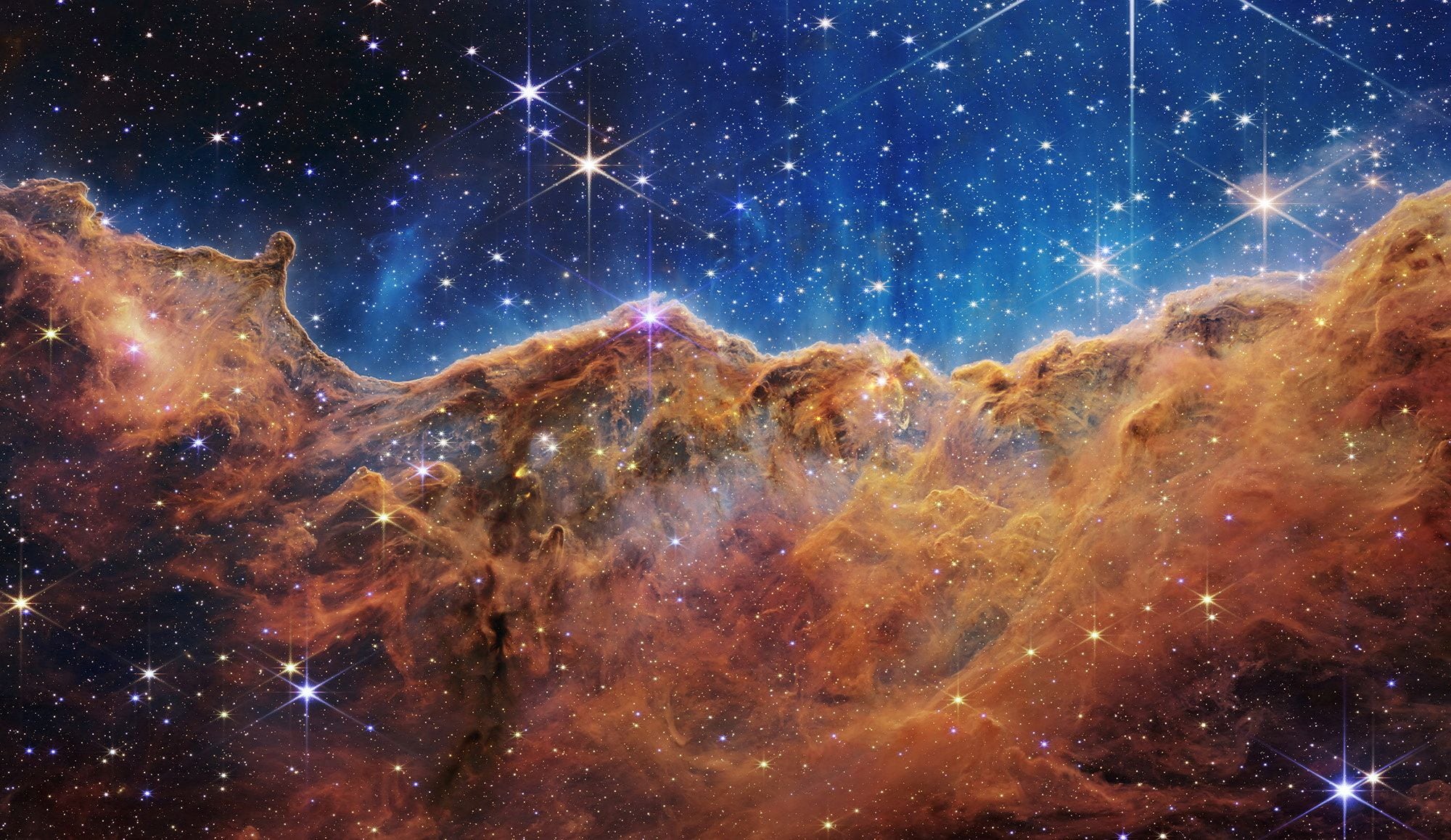 Cosmic slopes in the Carina Nebula, observed by NASA (Reuters)