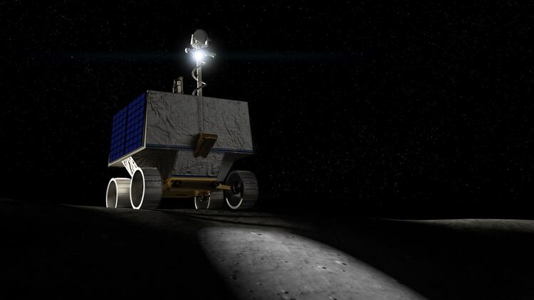 VIPER llegará a la Luna en diciembre de 2022 y durante 100 días recogerá información de la superficie (Crédito: NASA Ames/Daniel Rutter)