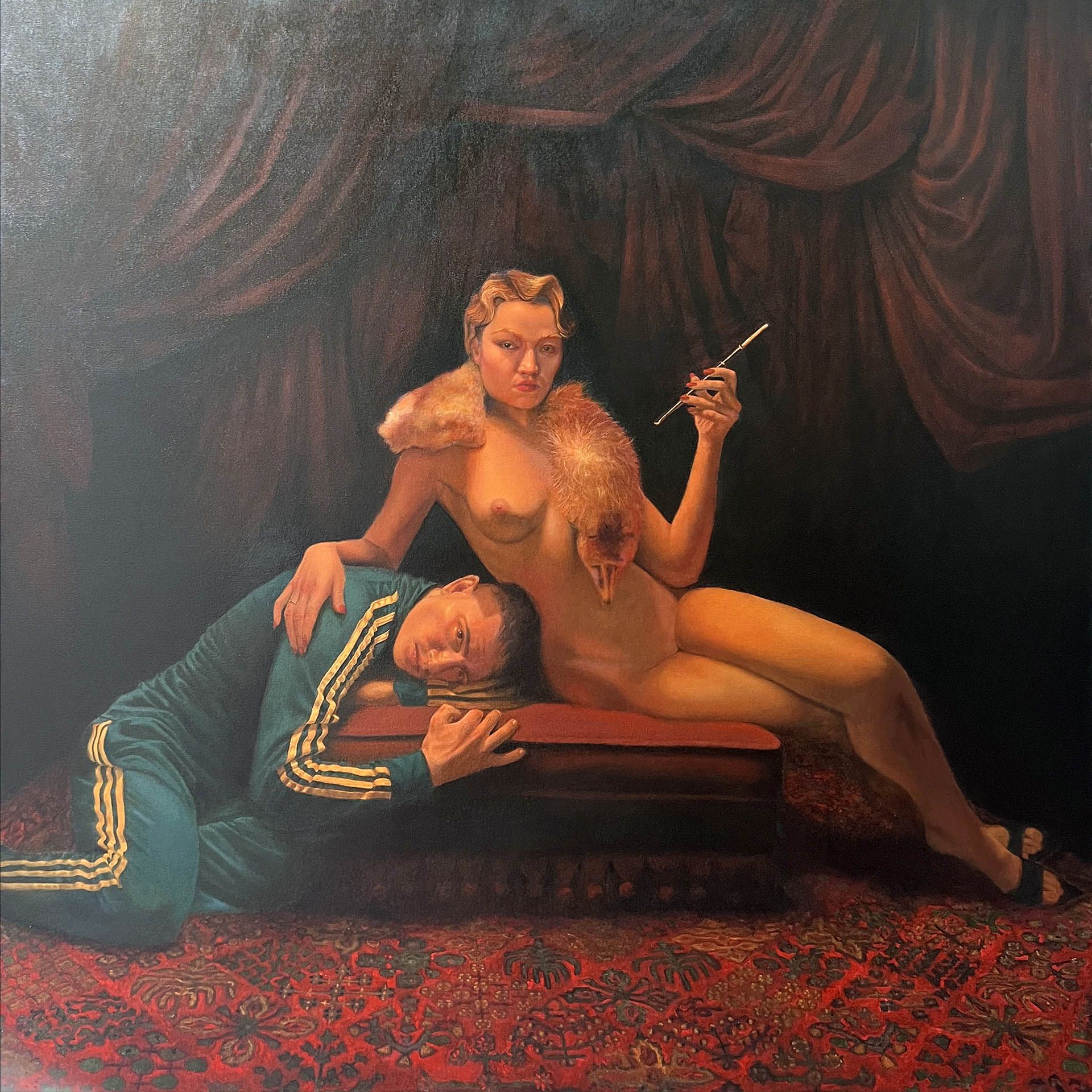 Berk Güntürk, Mama says I am a dreamer, 2024, oil on canvas