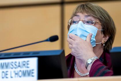 La Alta Comisionada de los Derechos Humanos de la ONU, Michelle Bachelet. Foto: EFE/EPA/MARTIAL TREZZINI
