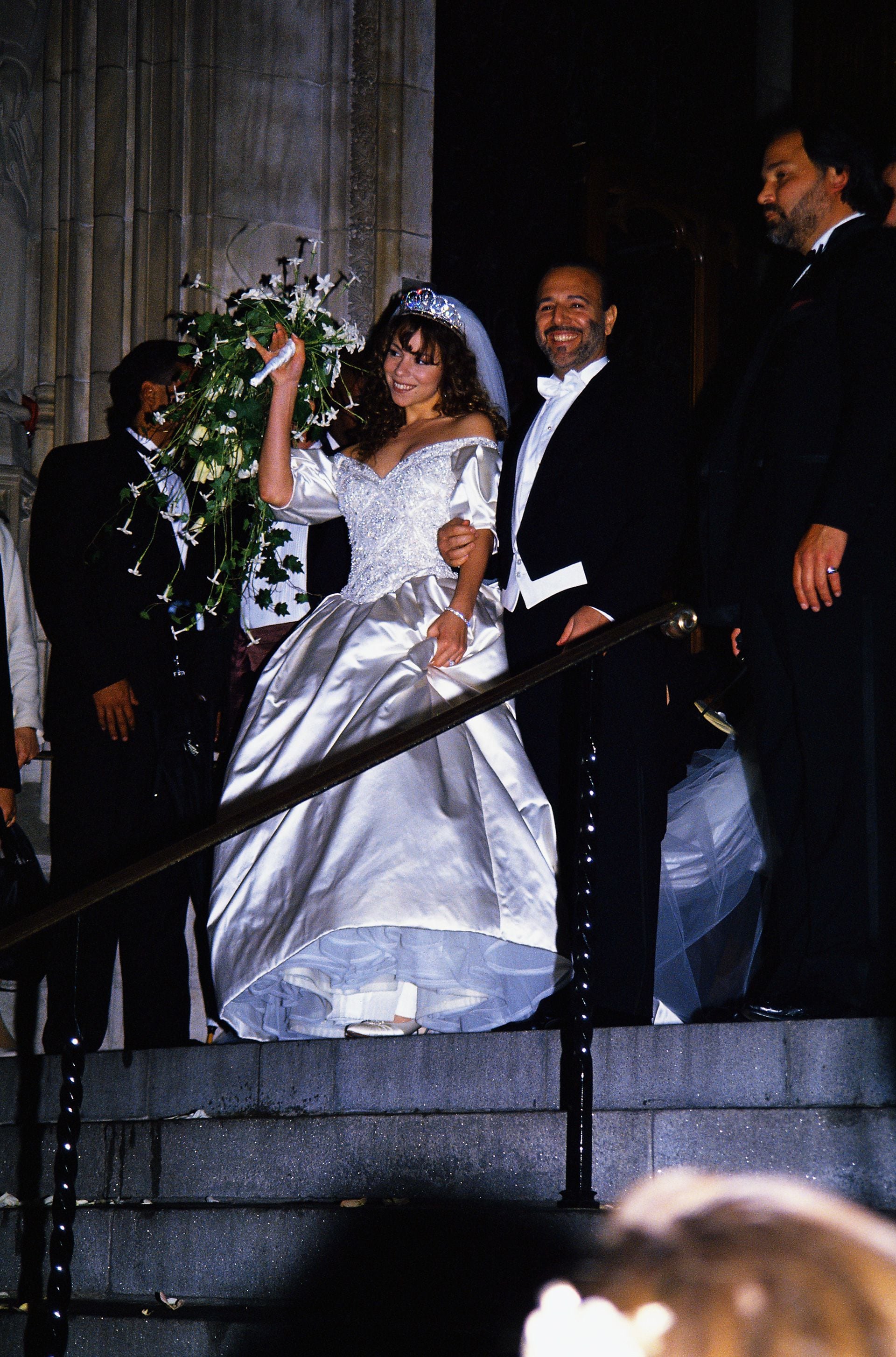 Mariah Carey en su casamiento (Photo by Mitchell Gerber/Corbis/VCG via Getty Images)