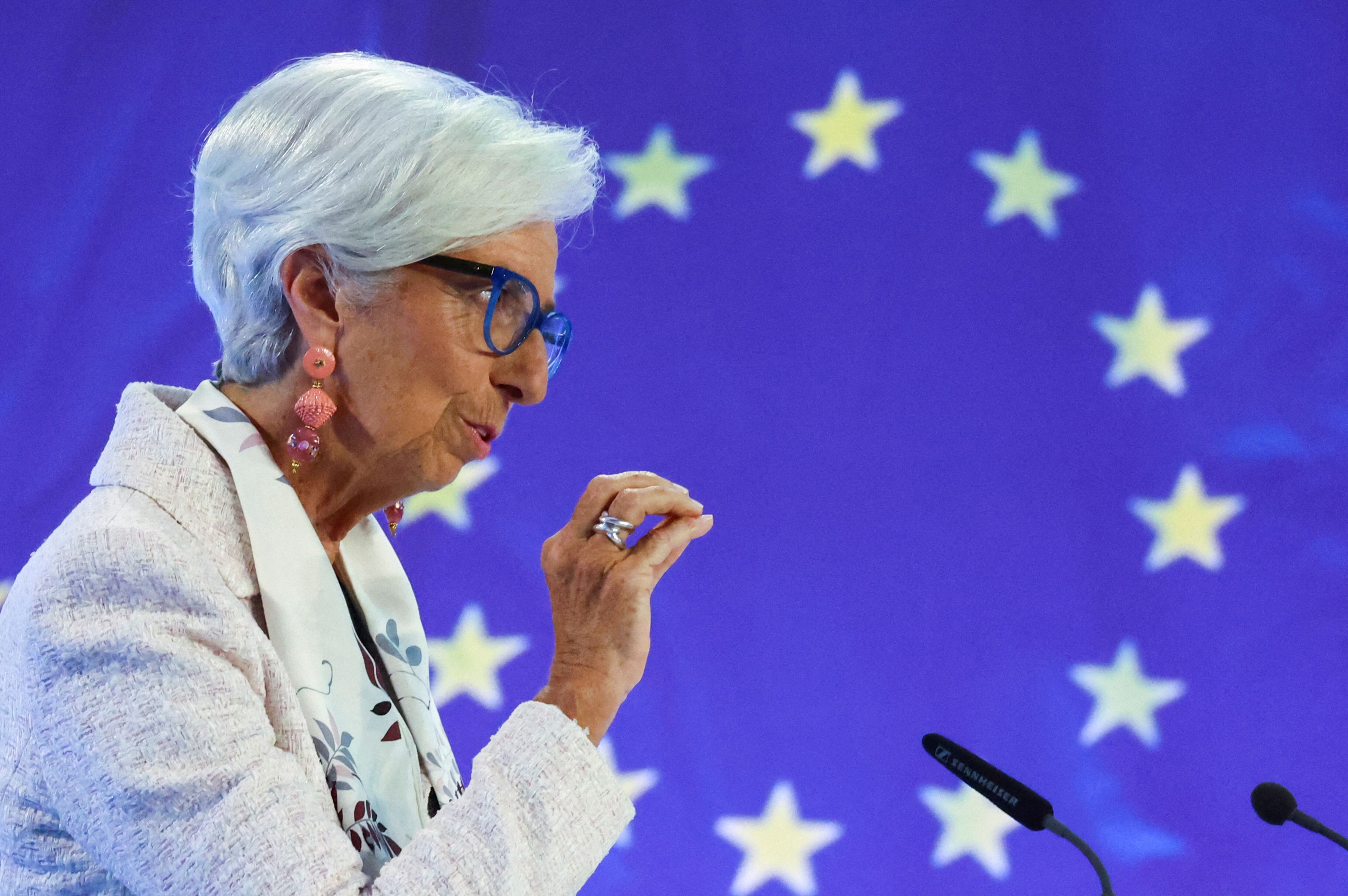 La presidenta del Banco Central Europea Christine Lagarde (REUTERS/Kai Pfaffenbach/archivo)