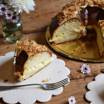 Rosca de Pascuas con masa brioche